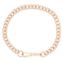 9ct Rose Gold Albert Bracelet 7"