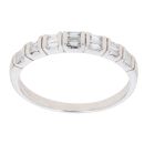 18ct White Gold 0.25ct Baguette Cut Diamond Ring