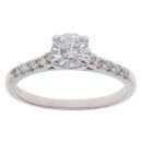 18ct White Gold 0.90ct Brilliant Cut Diamond Solitaire Ring