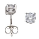 Lab Grown Platinum 1.00ct Brilliant Cut Diamond Solitaire Studs