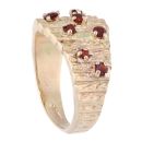 9ct Yellow Gold Garnet Fancy Ring