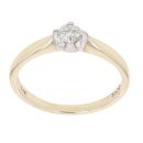 9ct Yellow Gold 0.20ct Brilliant Cut Diamond Solitaire Ring