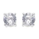 Silver Cubic Zirconia Stud Earrings