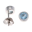 925 Sterling Silver Blue Topaz Stud Earrings