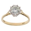 18ct Yellow Gold 1.00ct Brilliant Cut Diamond Solitaire Ring