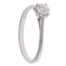 18ct White Gold 0.33ct Brilliant Cut Diamond Solitaire Ring