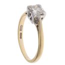 18ct Yellow Gold 0.60ct Princess Cut Diamond Solitaire Ring