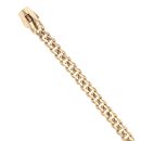 14ct Yellow Gold Monaco Classic Plain Lock Curb Bracelet 7"