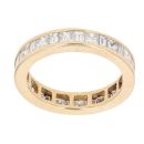 18ct Yellow Gold 2.00ct Princess And Baguette Full Eternity Ring