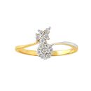 22ct Yellow Gold Radiant Cubic Zirconia Ring