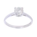 9ct White Gold 1.00ct Brilliant Cut Diamond Solitaire Ring