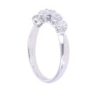 18ct White Gold 0.50ct Brilliant Cut Diamond Five Stone Ring