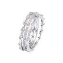Sterling Silver Cubic Zirconia Stacking Rings
