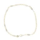9ct Yellow Gold Square Rambo Bracelet 7.5"