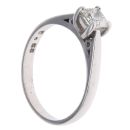 18ct White Gold 0.58ct Princess Cut Diamond Solitaire Ring