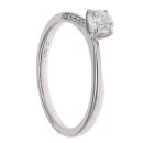 Platinum 0.50ct Brilliant Cut Diamond Solitaire Ring