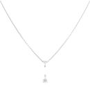 18ct White Gold 0.42ct Brilliant Cut Diamond Pendant And Chain 16"