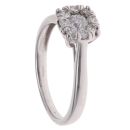 9ct White Gold 0.50ct Brilliant Cut Diamond Cluster Ring