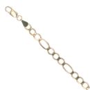 9ct Yellow Gold Figaro Bracelet 7"