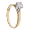 18ct Yellow Gold 0.42ct Brilliant Cut Diamond Solitaire Ring