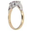 18ct Yellow Gold 0.15ct Diamond Trilogy Ring