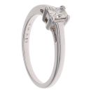 9ct White Gold 0.35ct Radiant Cut Diamond Solitaire Ring