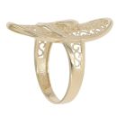 14ct Yellow Gold Filigree Swirl Ring