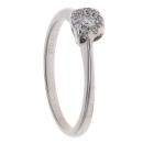 9ct White Gold 0.15ct Diamond Cluster Ring