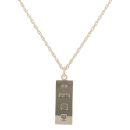 9ct Yellow Gold Hallmarked Ingot Pendant And Chain 24"