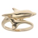 9ct Yellow Gold Dolphin Ring