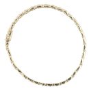 9ct Yellow Gold Cubic Zirconia Watch Style Bracelet 9"