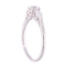18ct White Gold 0.76ct Diamond Trilogy Ring