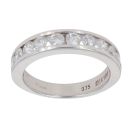 9ct White Gold 1.00ct Brilliant Cut Diamond Half Eternity Ring