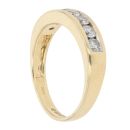 18ct Yellow Gold 0.50ct Brilliant Cut Diamond Half Eternity Ring