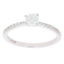 18ct White Gold 0.55ct Brilliant Cut Diamond Solitaire Ring