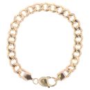 9ct Yellow Gold Curb Bracelet 8"