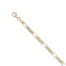 9ct Yellow Gold Fancy Bracelet 7.5"