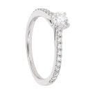 18ct White Gold 0.50ct Diamond Shoulder Solitaire Ring