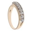 9ct Yellow Gold Cubic Zirconia Half Eternity Ring