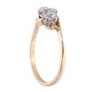 14ct Yellow Gold 1.25ct Diamond Twist Trilogy Ring