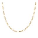 9ct Yellow Gold Figaro Chain 22"