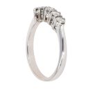 18ct White Gold 0.50ct Brilliant Cut Diamond Five Stone Ring