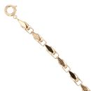 14ct Yellow Gold Greek Key Fancy Bracelet 8.5"