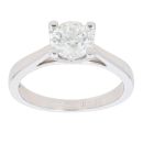 Platinum 1.09ct Brilliant Cut Diamond Solitaire Ring