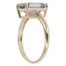 9ct Yellow Gold Mystic Topaz Single Stone Ring
