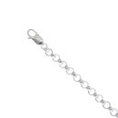 Silver Patterned And Plain Belcher Bracelet 8.5"