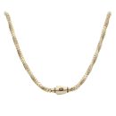14ct Yellow Gold Monaco Spin Plain Lock Twist Chain 24"