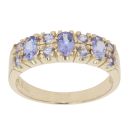 9ct Yellow Gold Tanzanite Fancy Ring
