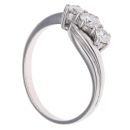 18ct White Gold 0.50ct Trilogy Diamond Ring