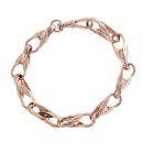 9ct Rose Gold Tulip Bracelet 8"